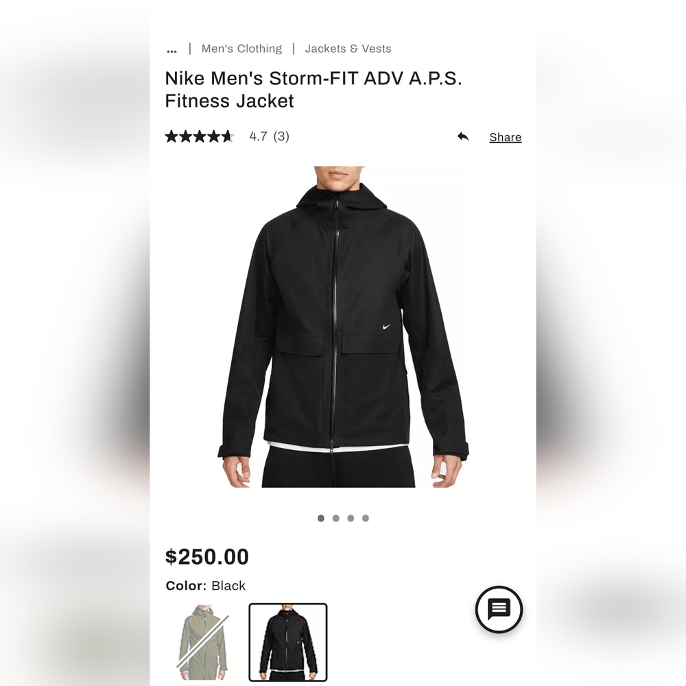 Nike Storm Fit ADV A.P.S. Fitness Jacket